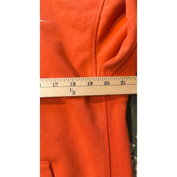 Nike Swoosh Hooded Full Zip Jacket Athletic Sporty Orange Women's Sz Med Dri Fit - Picture 7 of 8